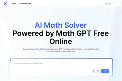 AI-Mathematiklöser, angetrieben von Math GPT preview